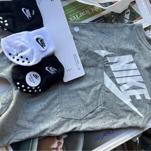 Nike romper 9 months Black and White Athletic Socks